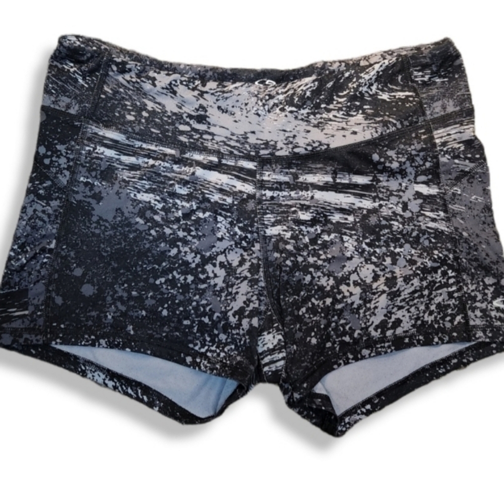 CHAMPION Grey Camo DuoDry+ SPANDEX SHORTS size XS
